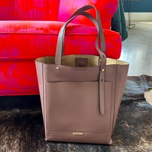 Rebecca Minkoff North South tote in mauve